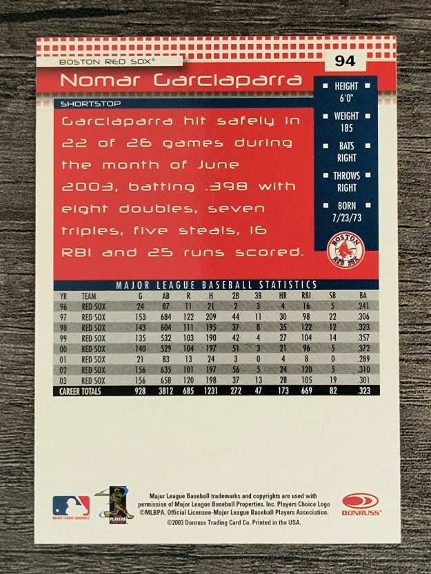 2004 Donruss #94 Nomar Garciaparra