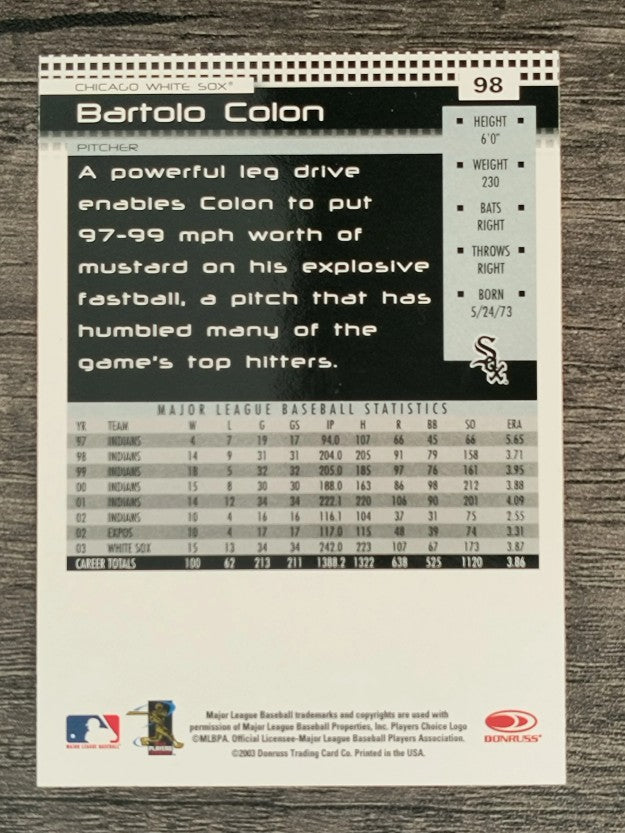 2004 Donruss #98 Bartolo Colon