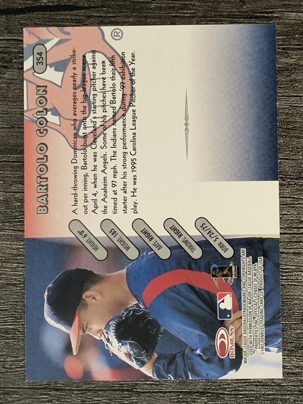 1997 Donruss #354 Bartolo Colon