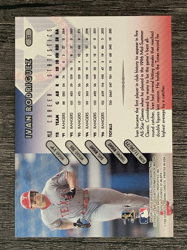 1997 Donruss #31 Ivan Rodriguez