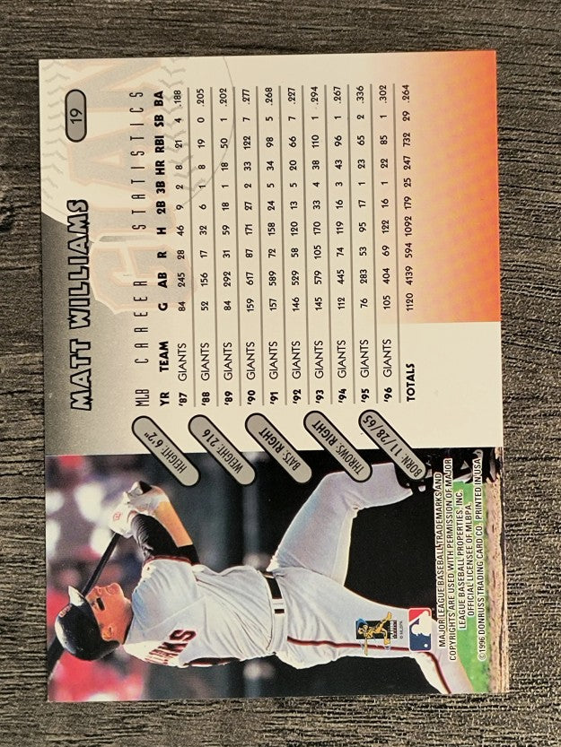 1997 Donruss #19 Matt Williams