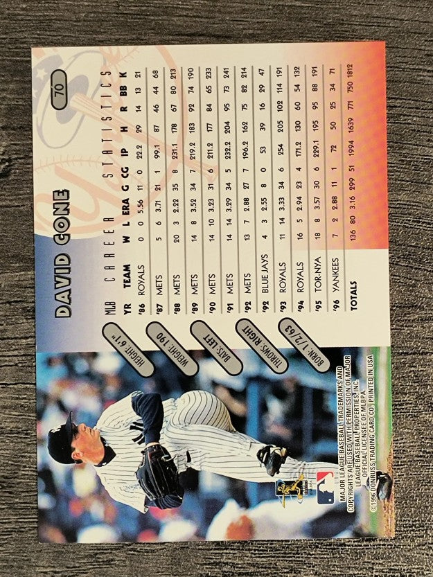 1997 Donruss #70 David Cone