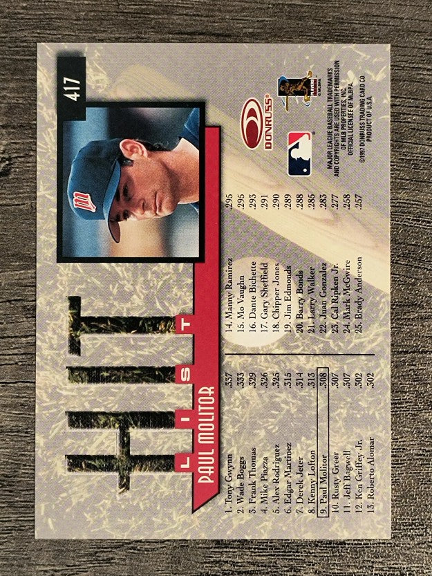 1997 Donruss #417 Paul Molitor HIT
