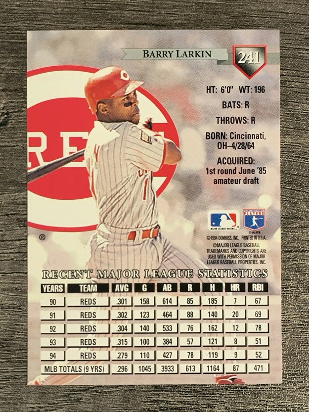 1995 Donruss #241 Barry Larkin