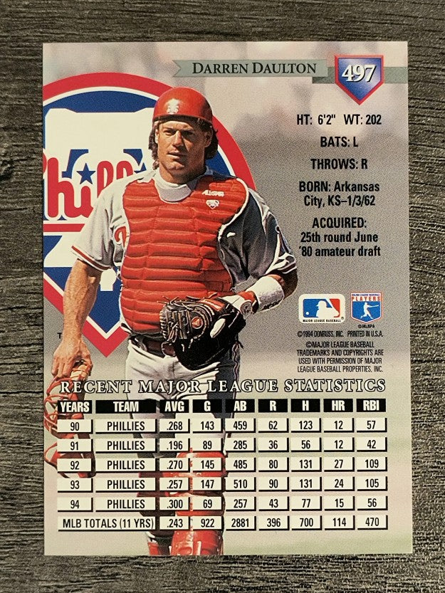 1995 Donruss #497 Darren Daulton