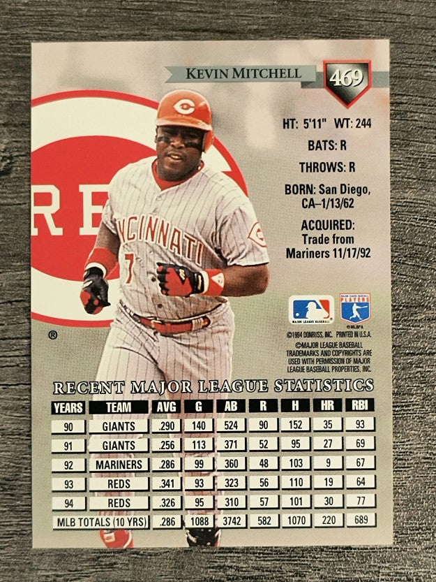 1995 Donruss #469 Kevin Mitchell