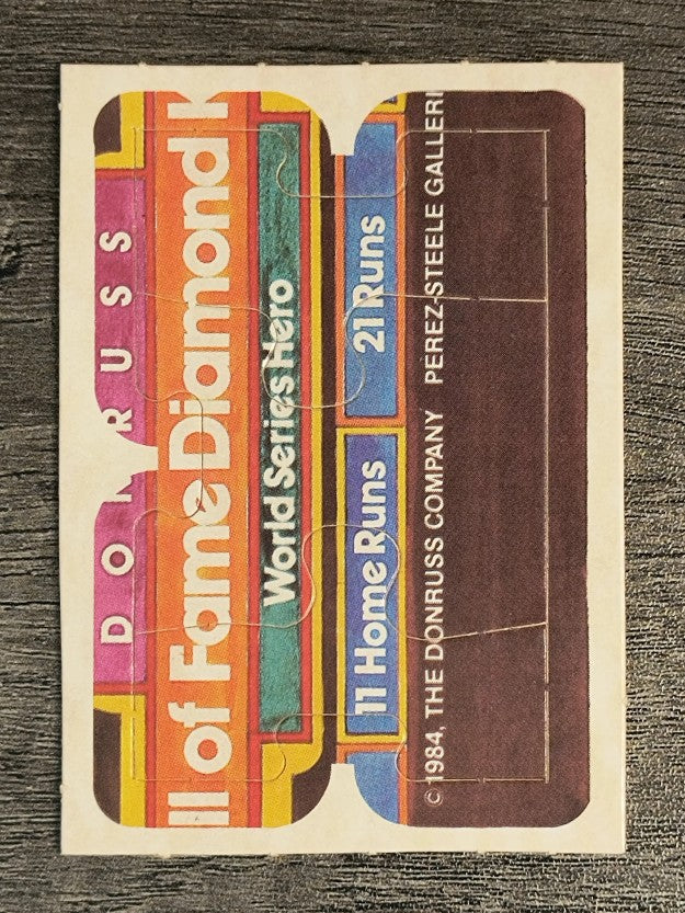 1984 Donruss Duke Snider Puzzle #58 Snider Puzzle 58-60