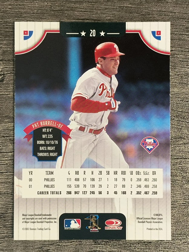 2002 Donruss #20 Pat Burrell