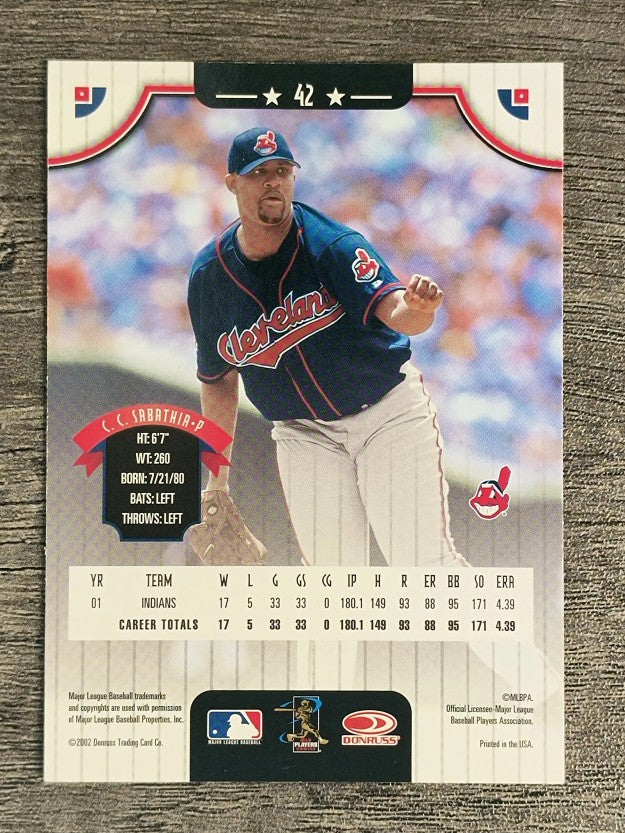 2002 Donruss #42 C.C. Sabathia
