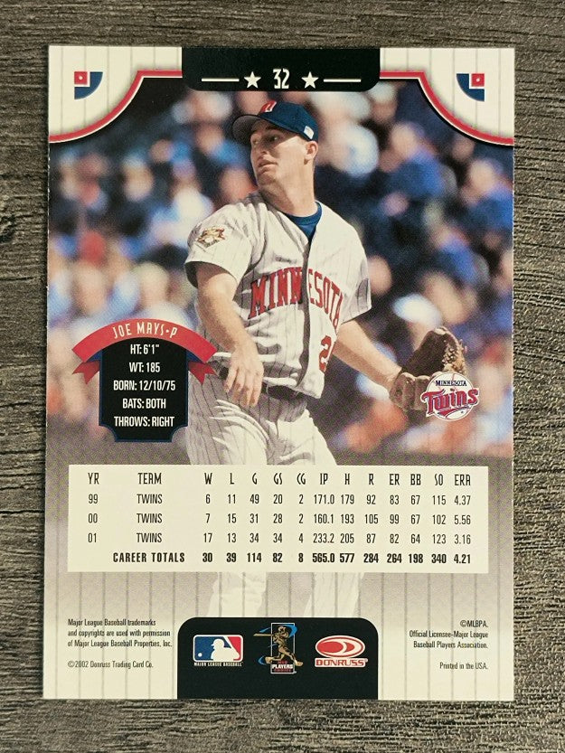 2002 Donruss #32 Joe Mays