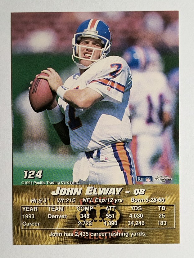 1994 Pacific #124 John Elway