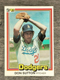 1981 Donruss #58 Don Sutton