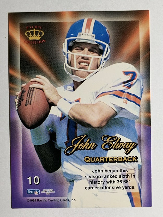 1994 Pacific Triple Folders Rookies and Stars #10 John Elway