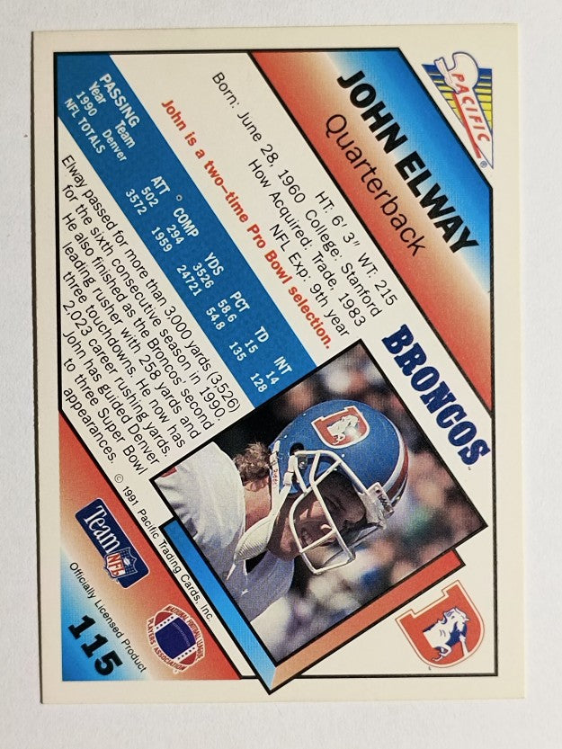 1991 Pacific #115 John Elway