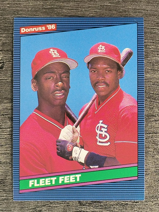 1986 Donruss #651 Fleet Feet/Vince Coleman/Willie McGee