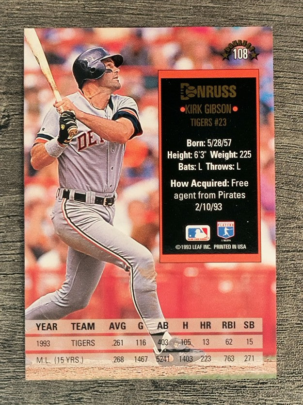 1994 Donruss #108 Kirk Gibson