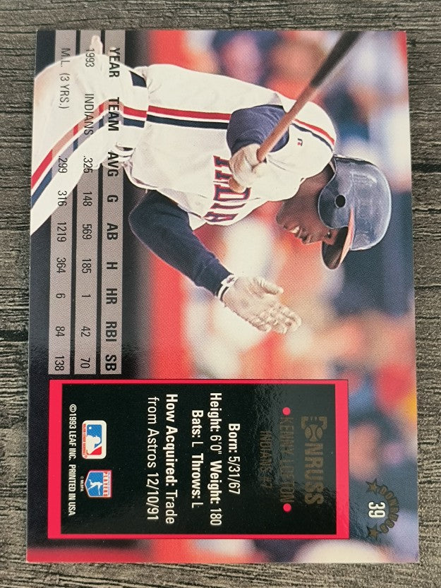 1994 Donruss #39 Kenny Lofton