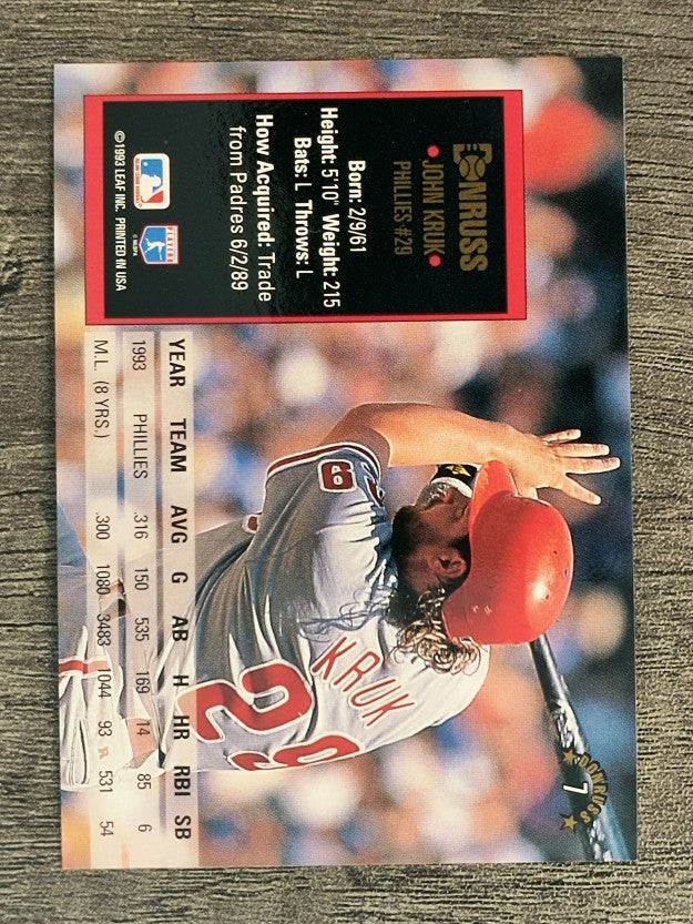 1994 Donruss #7 John Kruk