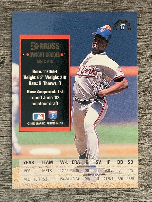 1994 Donruss #17 Dwight Gooden