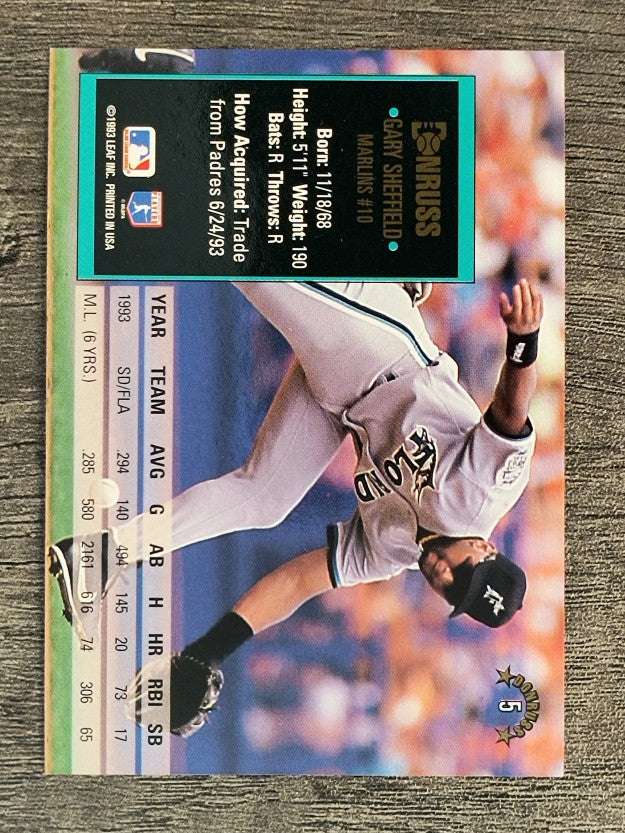 1994 Donruss #5 Gary Sheffield