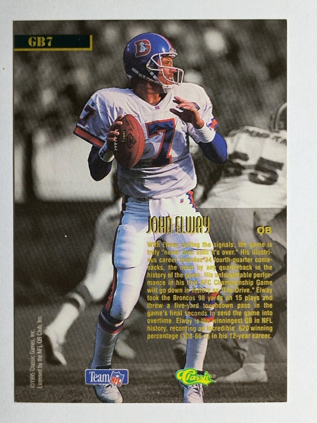 1995 Pro Line GameBreakers #GB7 John Elway