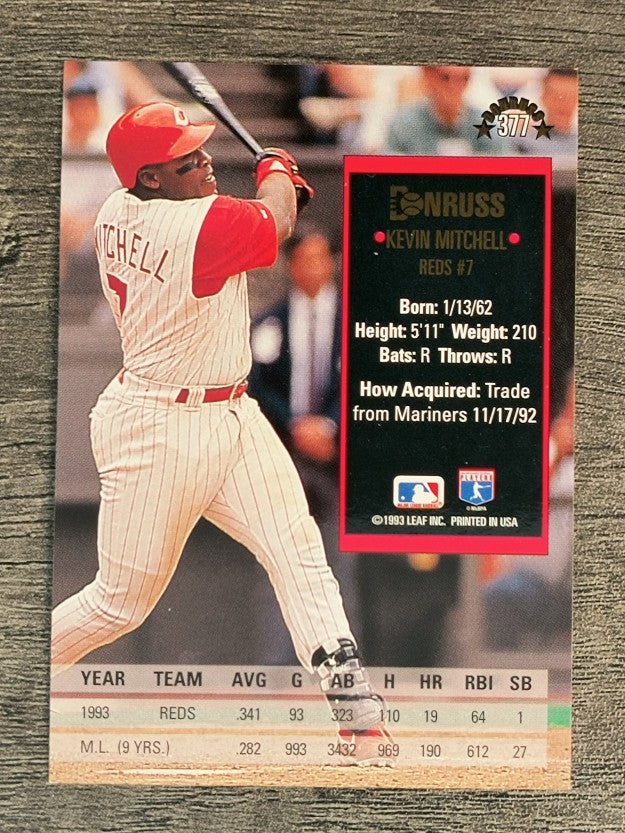 1994 Donruss #377 Kevin Mitchell
