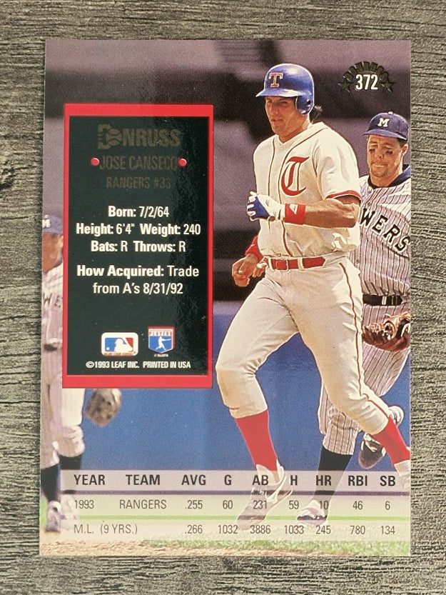 1994 Donruss #372 Jose Canseco