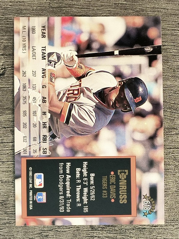 1994 Donruss #618 Eric Davis