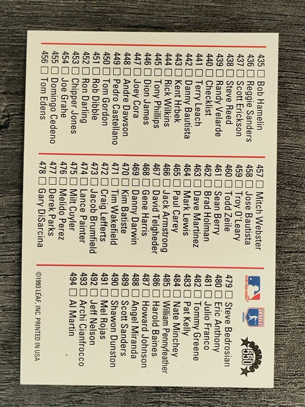1994 Donruss #550 Dave Winfield CL
