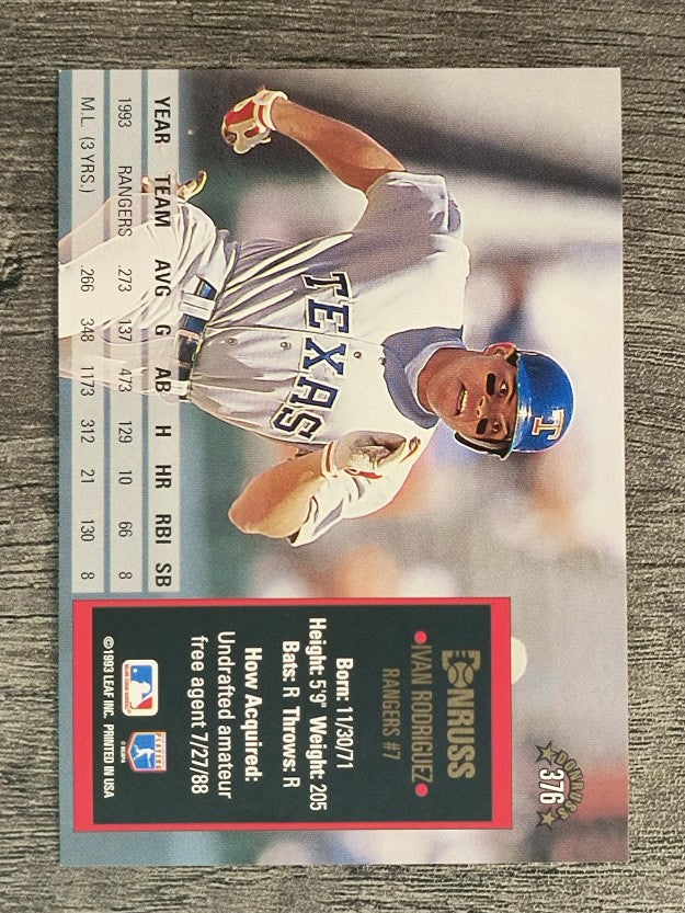 1994 Donruss #376 Ivan Rodriguez