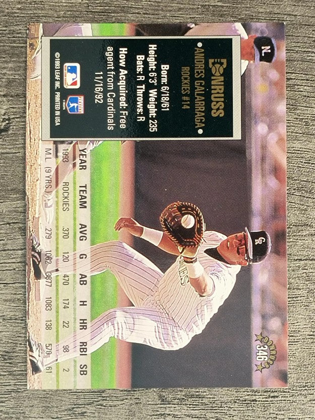 1994 Donruss #346 Andres Galarraga