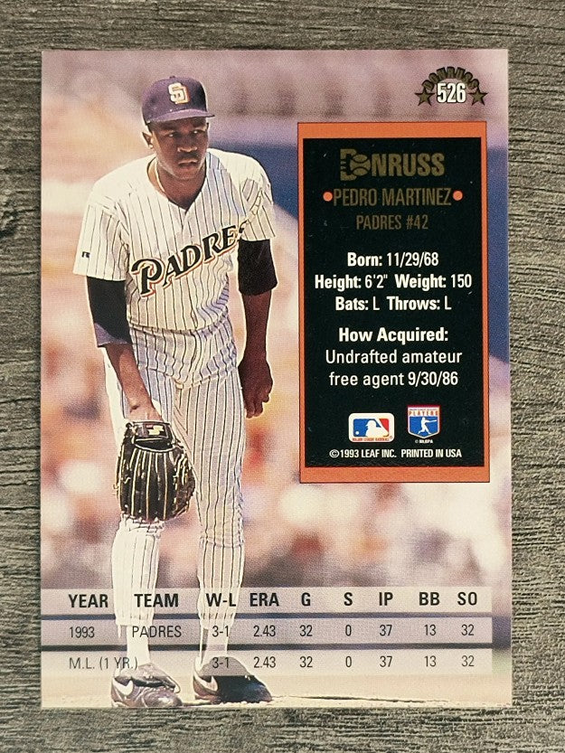 1994 Donruss #526 Pedro A.Martinez RC