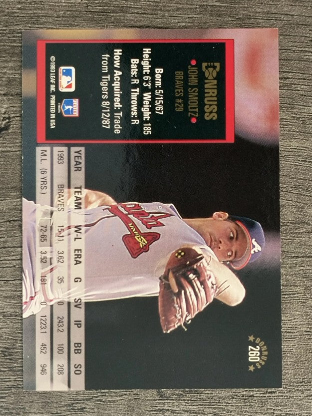 1994 Donruss #260 John Smoltz
