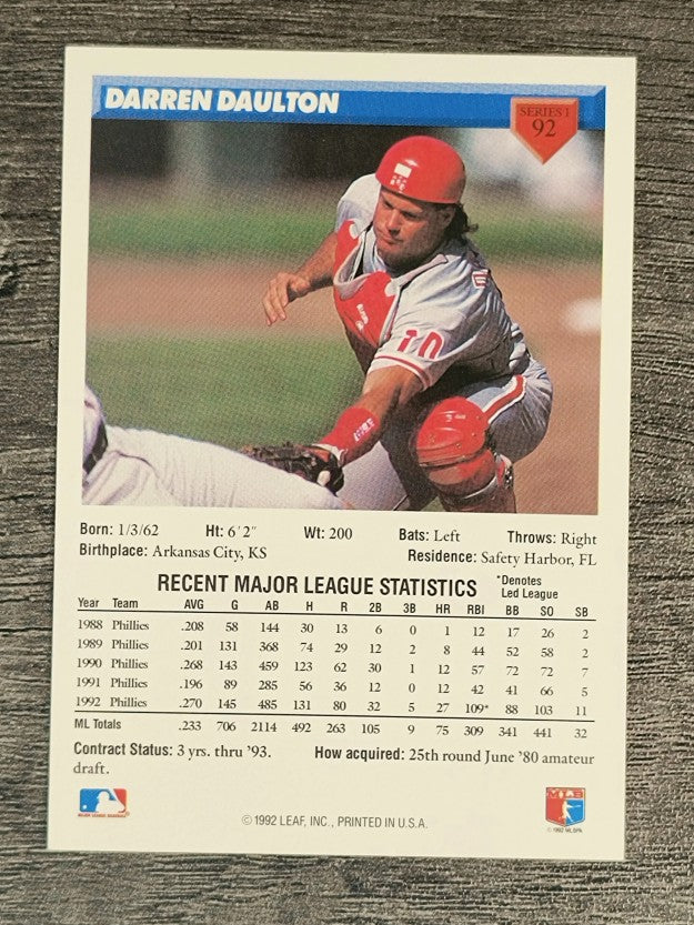 1993 Donruss #92 Darren Daulton