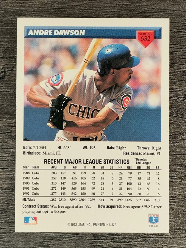 1993 Donruss #632 Andre Dawson