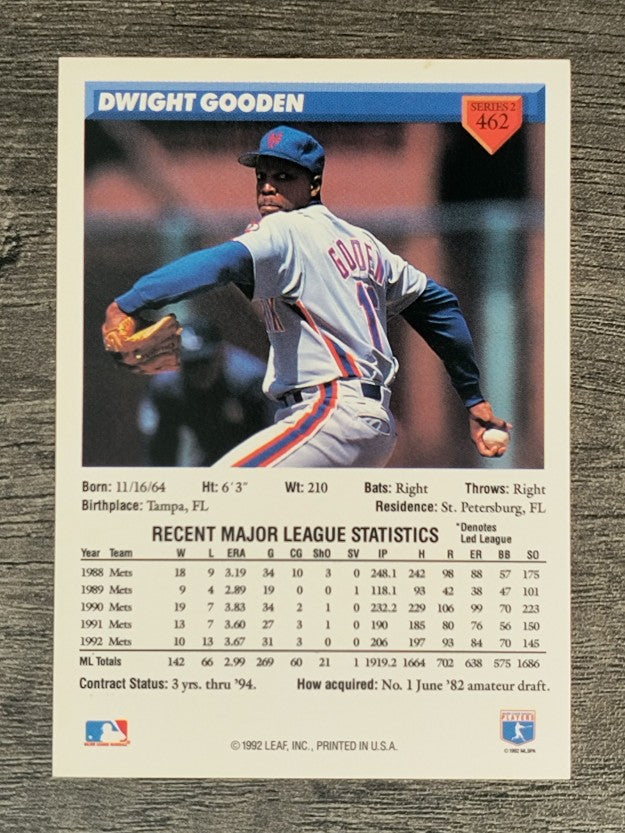 1993 Donruss #462 Dwight Gooden