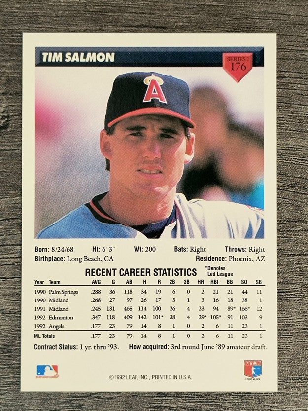 1993 Donruss #176 Tim Salmon