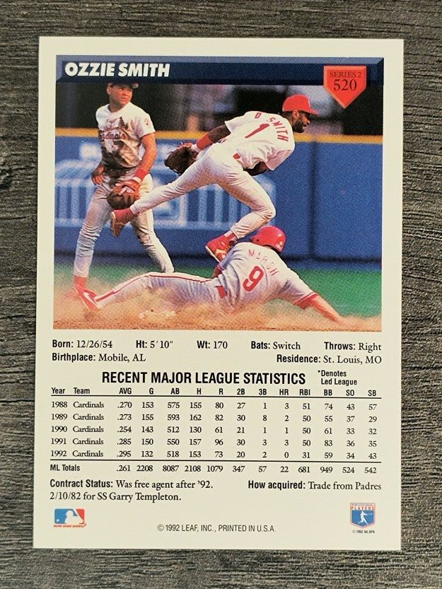 1993 Donruss #520 Ozzie Smith