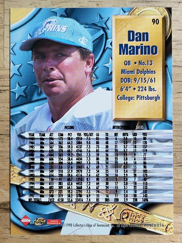 1998 CE Supreme Season Review #90 Dan Marino