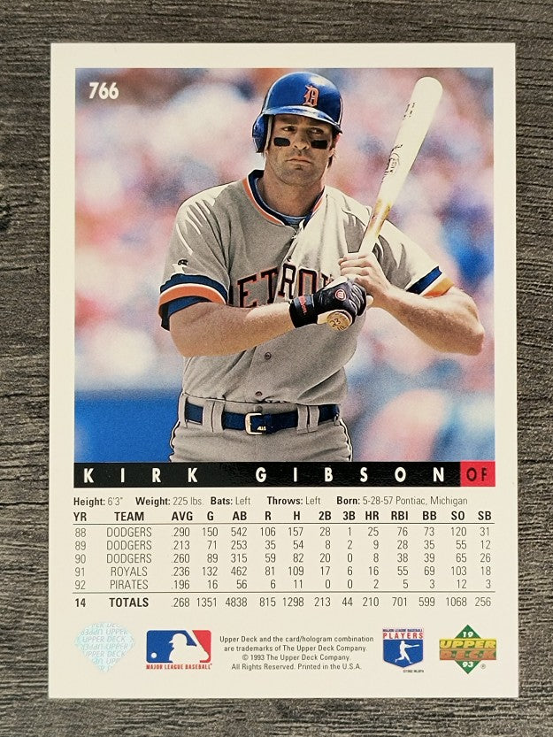 1993 Upper Deck #766 Kirk Gibson