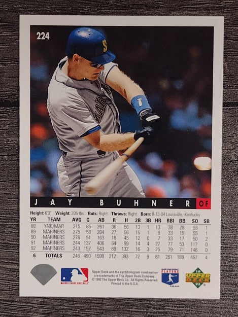 1993 Upper Deck #224 Jay Buhner