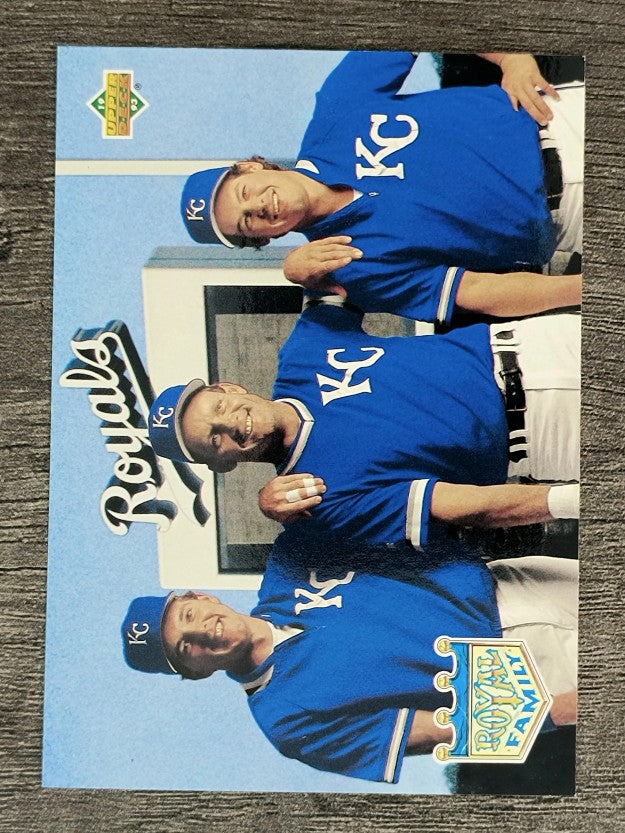 1993 Upper Deck #54 Wally Joyner/Gregg Jefferies/George Brett