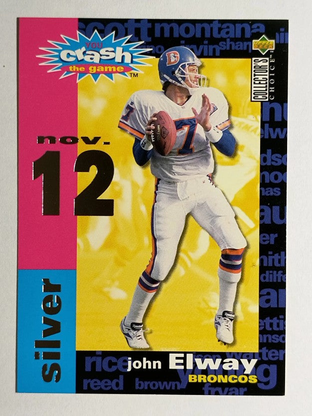 1995 Collector's Choice Crash The Game #C2B John Elway 11/12 W