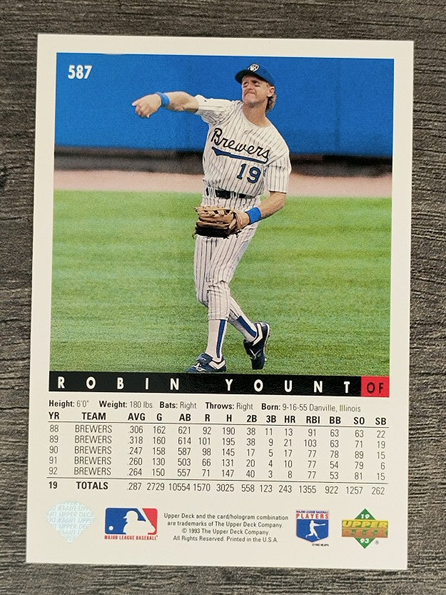 1993 Upper Deck #587 Robin Yount
