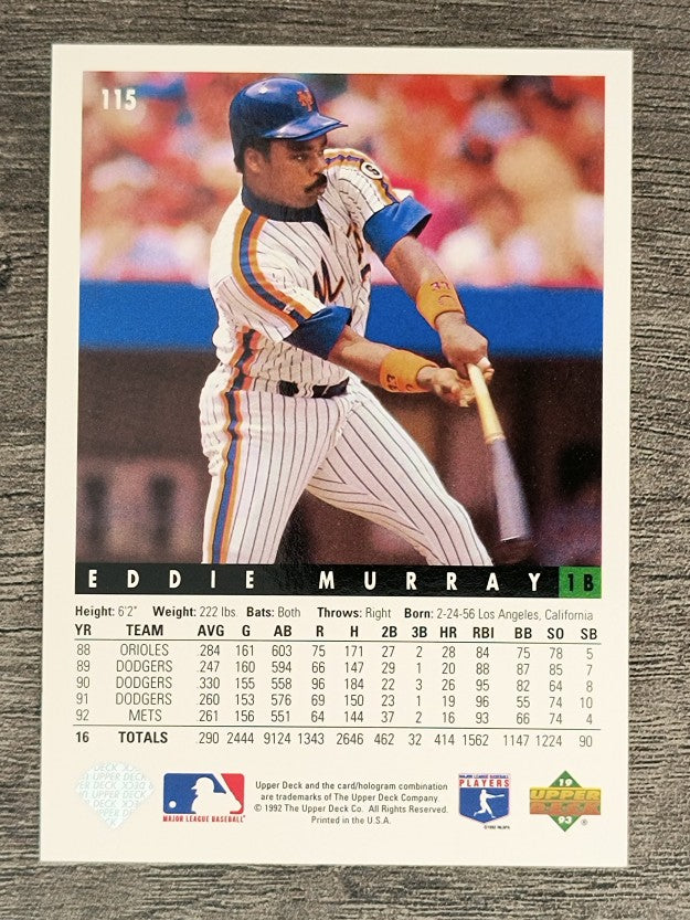 1993 Upper Deck #115 Eddie Murray