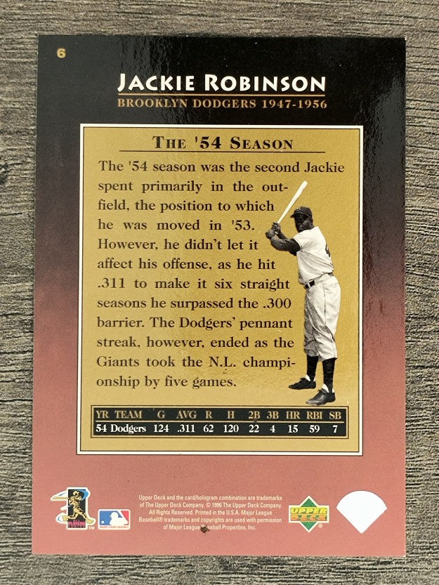 1997 Upper Deck #6 Jackie Robinson