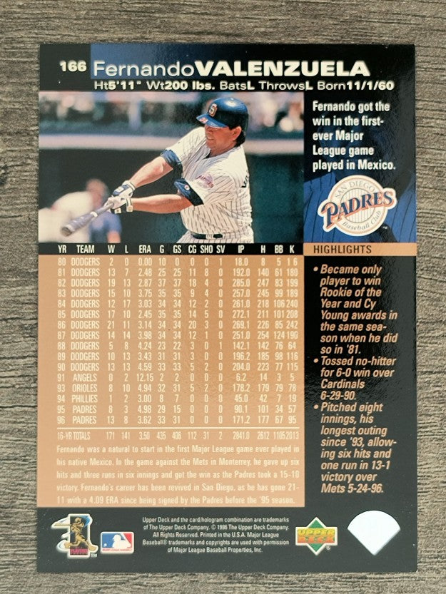 1997 Upper Deck #166 Fernando Valenzuela