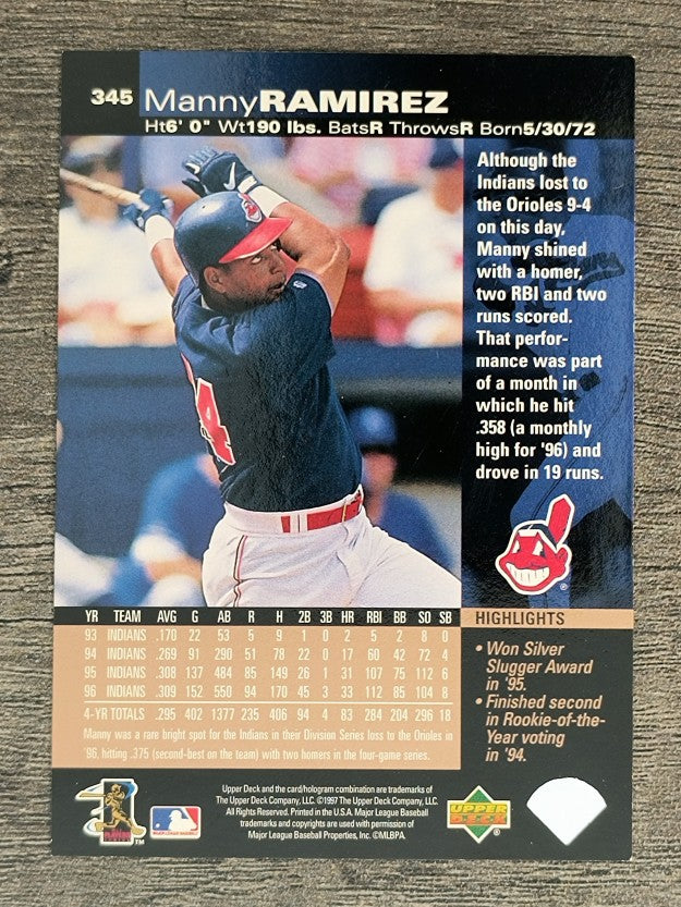 1997 Upper Deck #345 Manny Ramirez