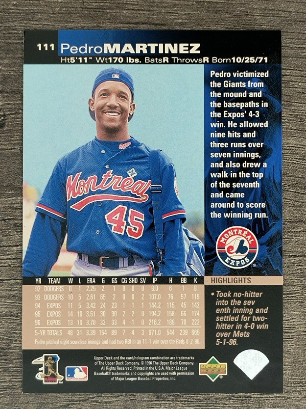 1997 Upper Deck #111 Pedro Martinez