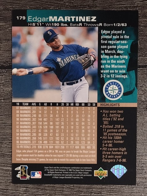 1997 Upper Deck #179 Edgar Martinez